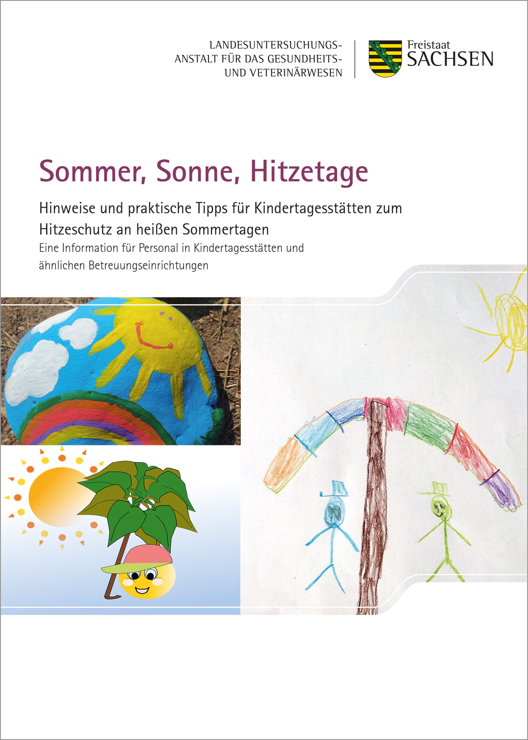 Titelbild zur Broschüre Sommer, Sonne, Hitzeschutz